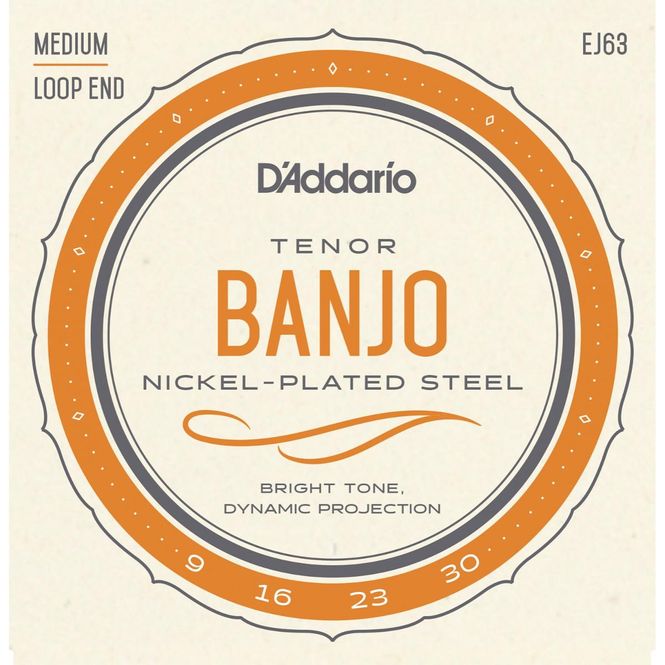 Hovedbilde D'Addario EJ63 banjostrenger 4-strengs Tenor banjo