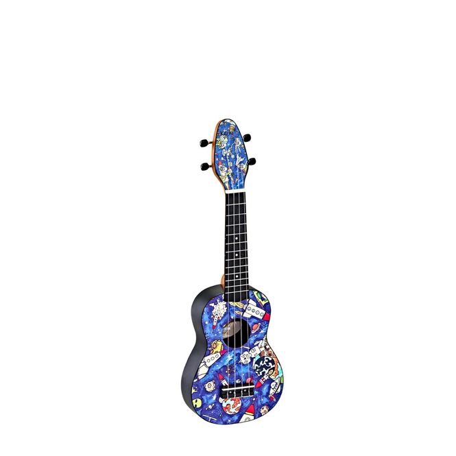 Hovedbilde Ortega K2-SP Keiki Sopran-ukulele-pakke, Spaceman