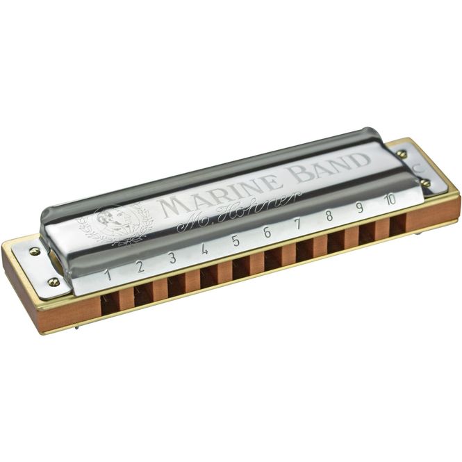 Hovedbilde Hohner Marine Band 1896 munnspill A-dur