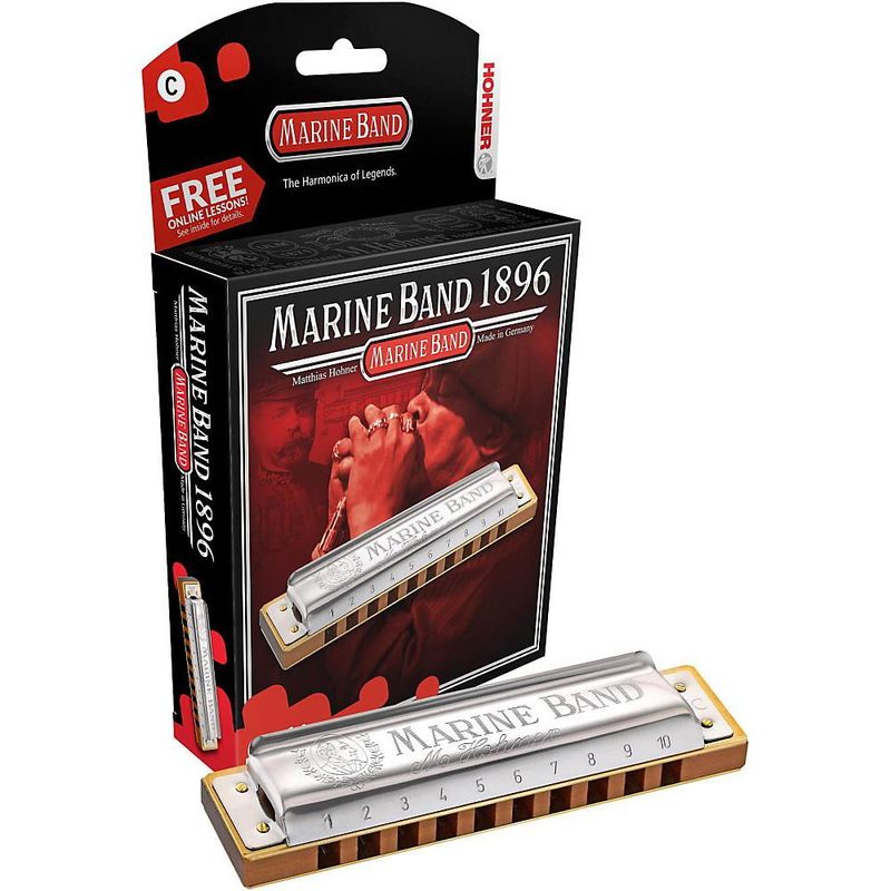 Hohner Marine Band 1896 munnspill C-dur
