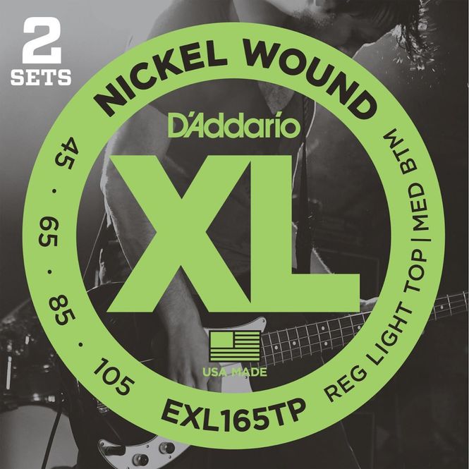 Hovedbilde D'Addario EXL165TP Basstrenger, 2 sett