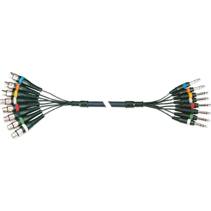Yellow Cable OC10 Multikabel 8 Jack Stereo - 8 XLR hunn, 5m