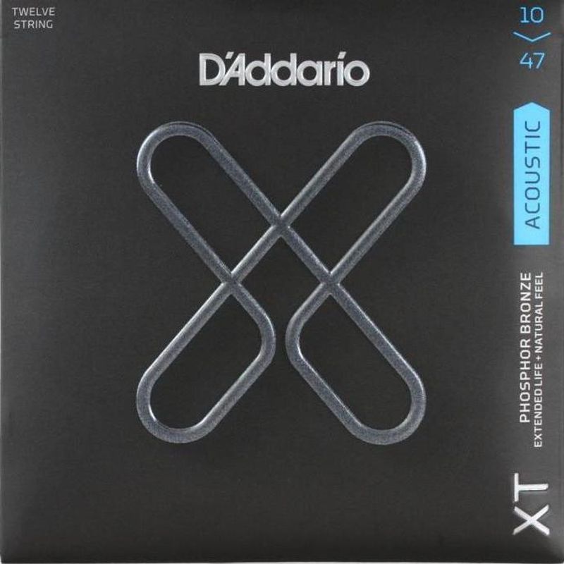 D'Addario XTAPB1047-12 Akustisk gitar Phosphor Bronze 12-strengs