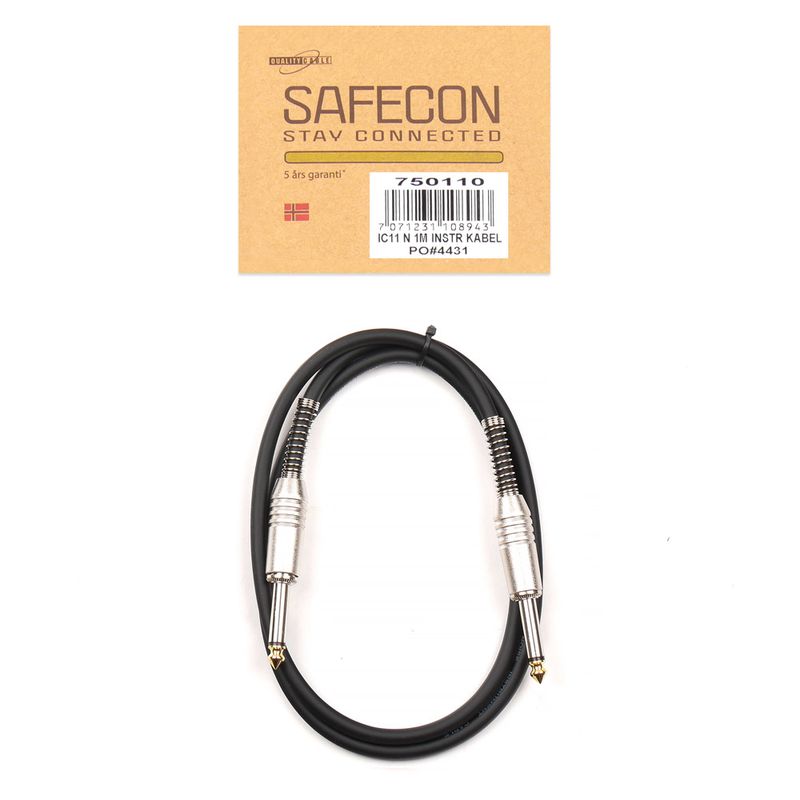 Safecon IC11 Gitarkabel 1m