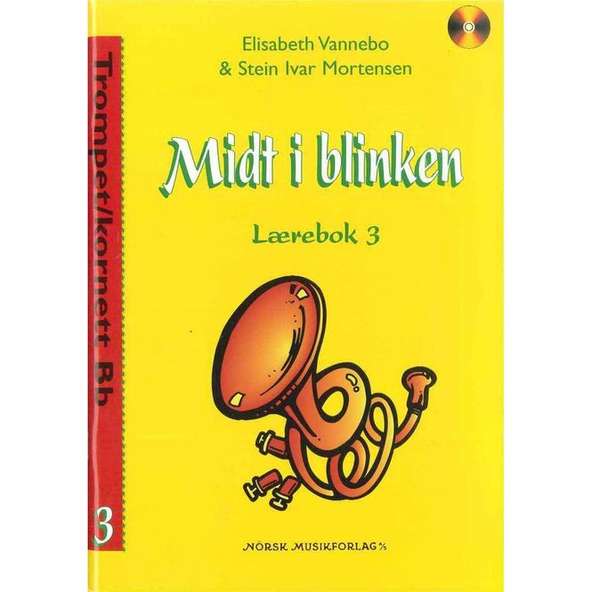 Hovedbilde Midt i blinken Lærebok 3 Kornett/trompet Bb