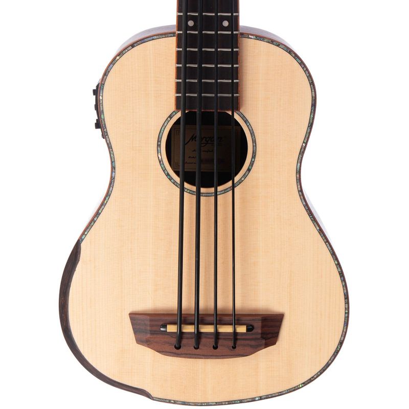 Morgan UK Bass E AR Ukulelebass med preamp, inkl. bag