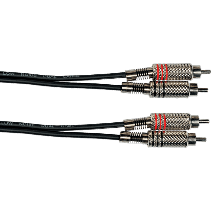 Yellow Cable K04-6 - RCA til RCA stereokabel 6m