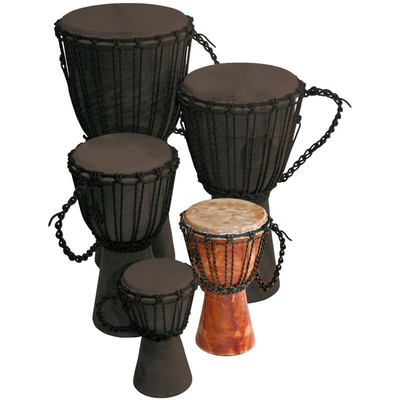 Djembe av mahogni 30 cm, Natur