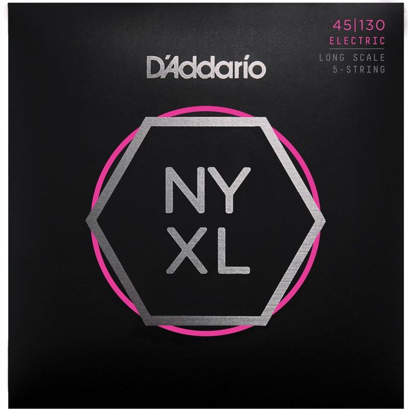 D'addario NYXL45130 Strenger elbass 5-strengs Long Scale 045-130 Regular Light