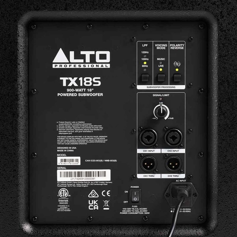 Alto TX18S Aktiv subwoofer, 18