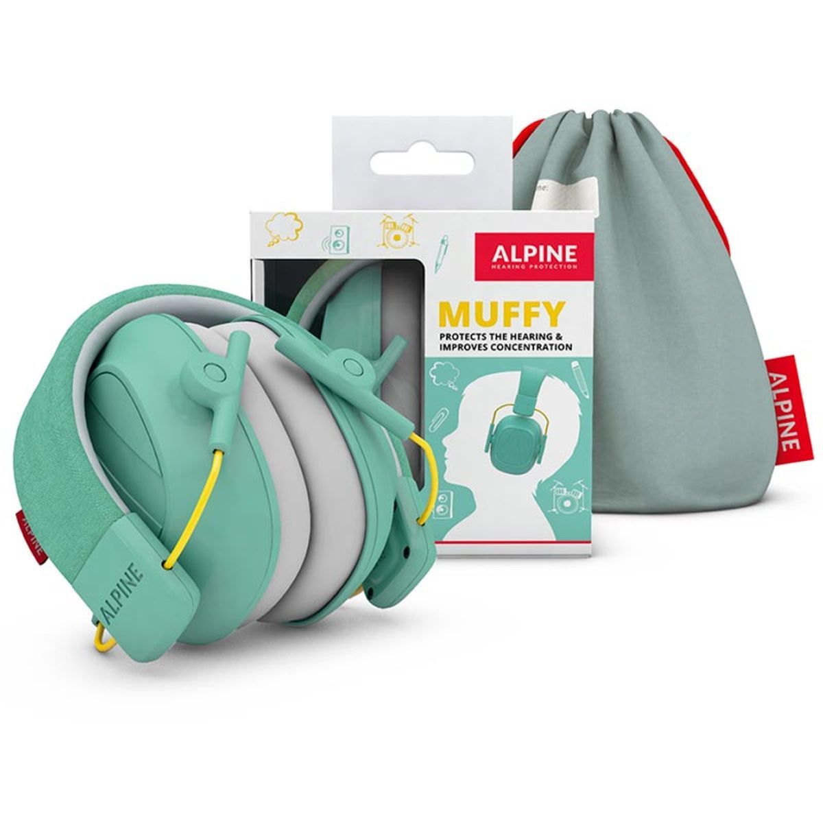 Alpine Muffy Kids Mint - Øreklokker for barn