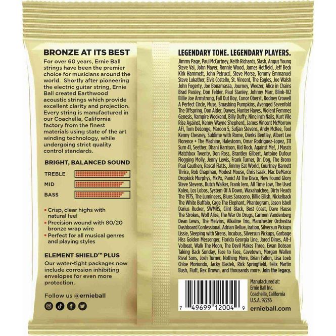Hovedbilde Ernie Ball Earthwood 2004 Light 011-052
