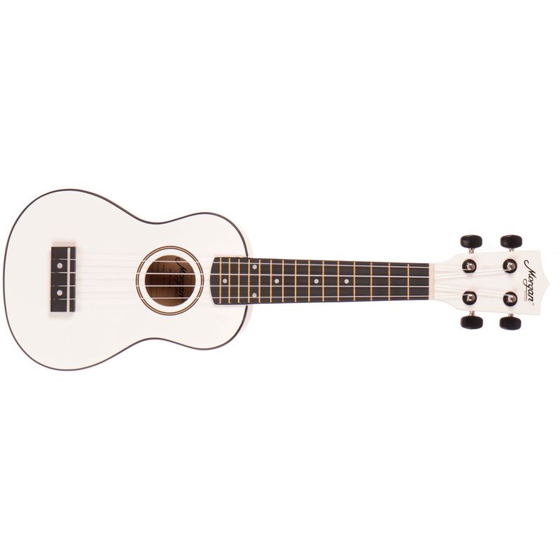 Morgan Sopran Ukulele UK S 100 WH, hvit, m/bag