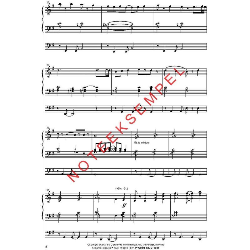 Festmusikk for orgel, hefte 18