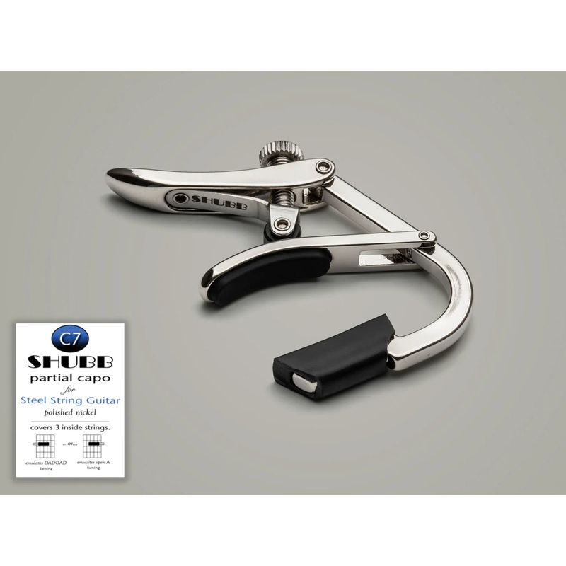 Shubb C7 Partial Capo 3 strenger for stålstrengsgitar, nikkel
