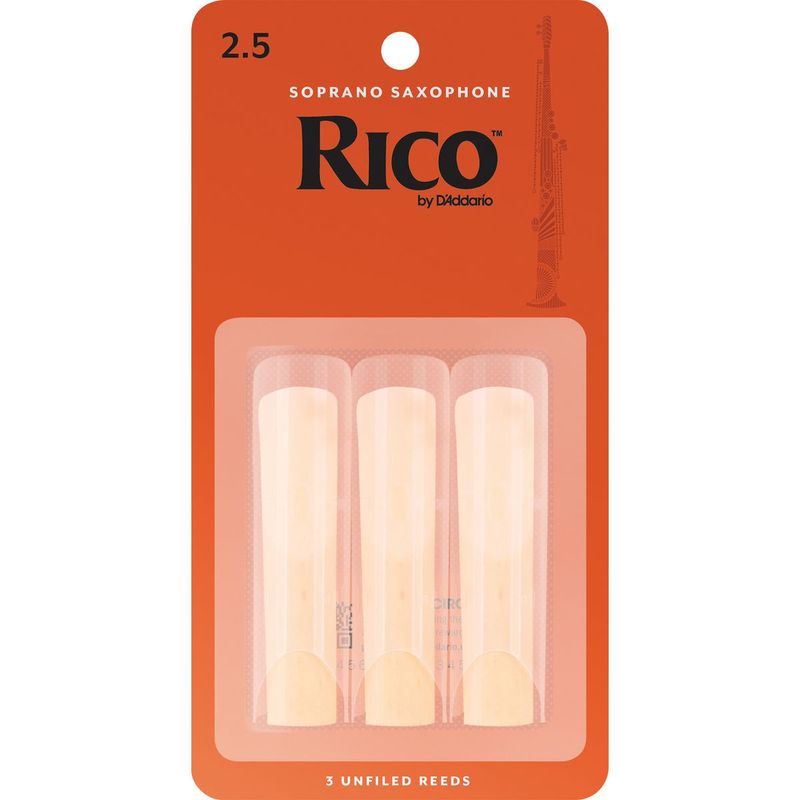 Rico RIA0325 fliser for sopran-saksofon 2.5, 3 stk