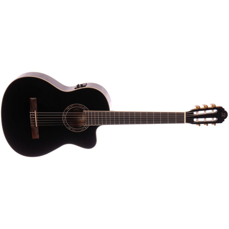 Morgan CG 10 CE BK Klassisk gitar med mic, Svart