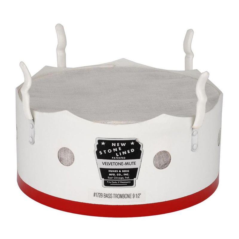 Humes & Berg 172B trombone bass velvetone bucket mute, 9-1/2