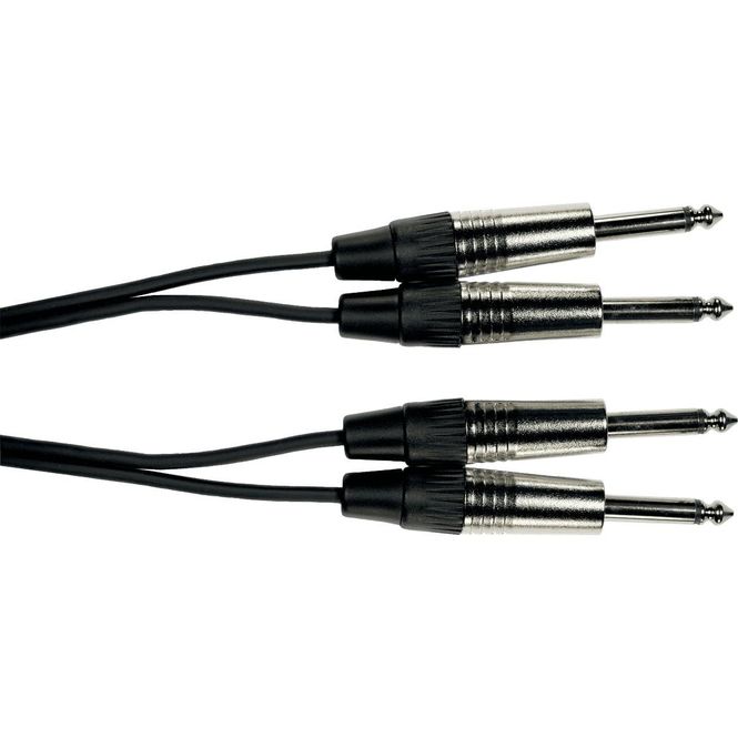 Hovedbilde Yellow Cable K08-6 - 2 x 1/4 jack til 2 x 1/4 jack kabel, 6m