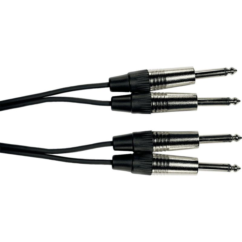 Yellow Cable K08-6 - 2 x 1/4 jack til 2 x 1/4 jack kabel, 6m