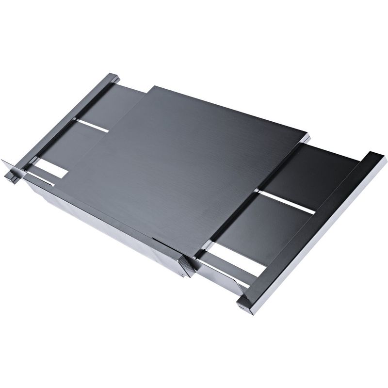 K&M 12338 Dirigentpult-plate, Utvidbar, Svart