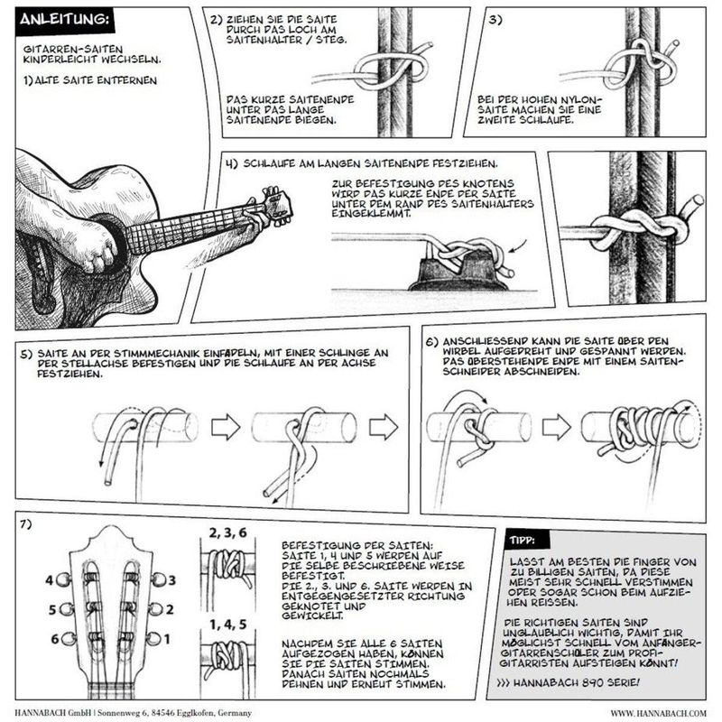 Hannabach 890 Strengesett barnegitar 1/8 (44-48 cm)