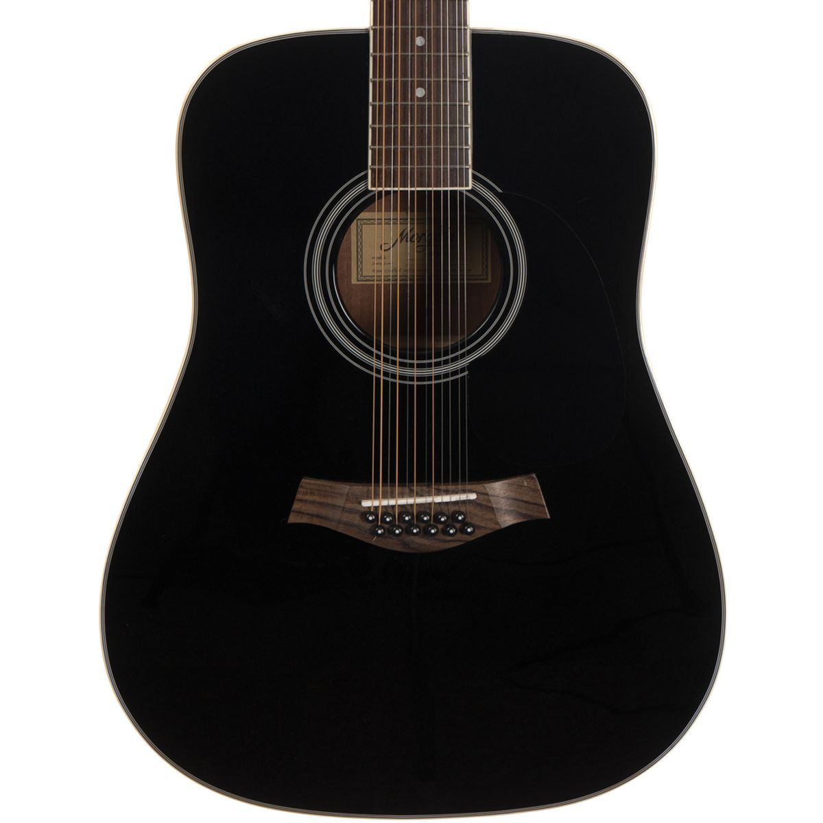 Morgan 12 W 120 S BK -12-strengs westerngitar svart