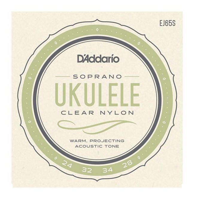 Hovedbilde D'Addario EJ65S Ukulele-strenger sopran, svart nylon