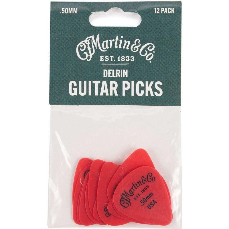 Martin Guitar Pick Delrin .50mm, 12-pk