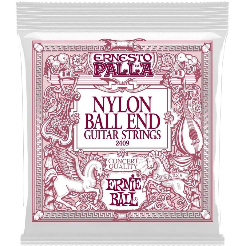 Ernie Ball 2409 Black & Gold Nylon Ball End strengesett gitar