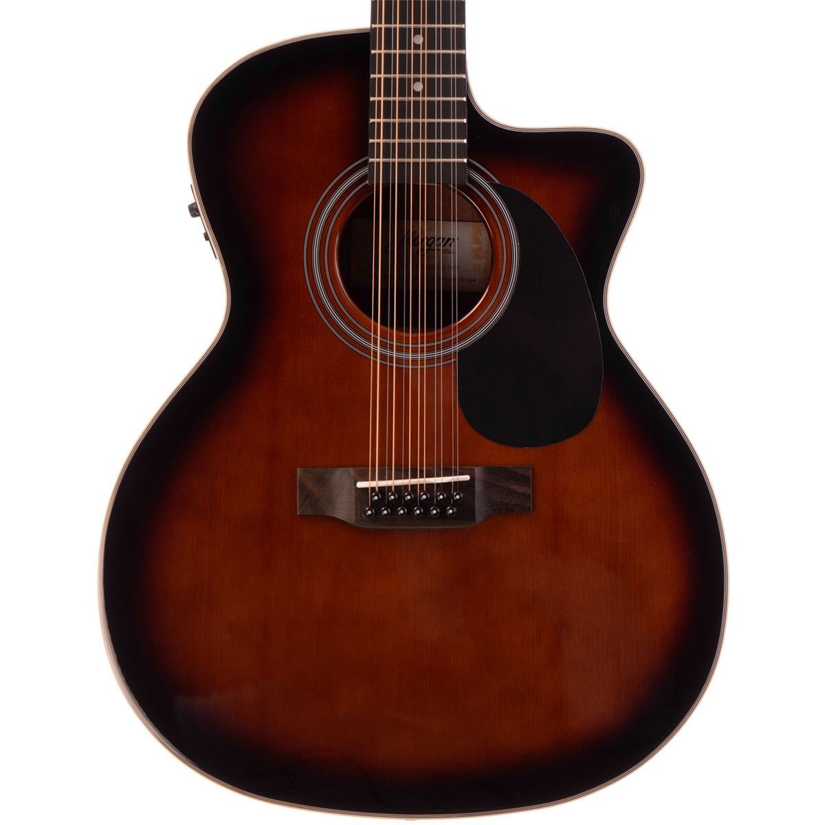 Morgan 12 W 120 SCE GA DVB, 12-strengs gitar Grand Auditorium, Dark Violin Burst