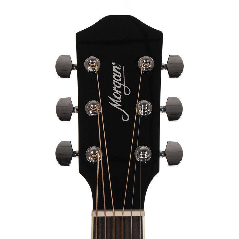 Morgan W 120 SCE BK Westerngitar, sort