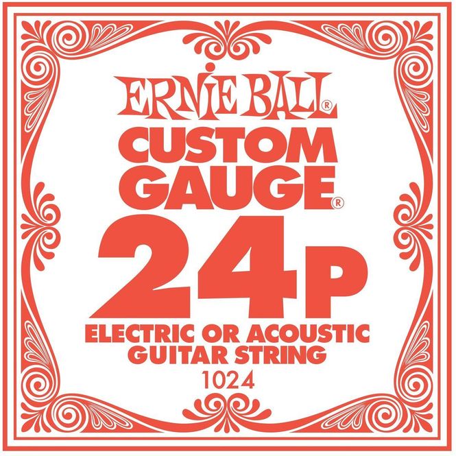 Hovedbilde Ernie Ball 1024 Enkeltstreng 24P for elgitar og akustisk gitar