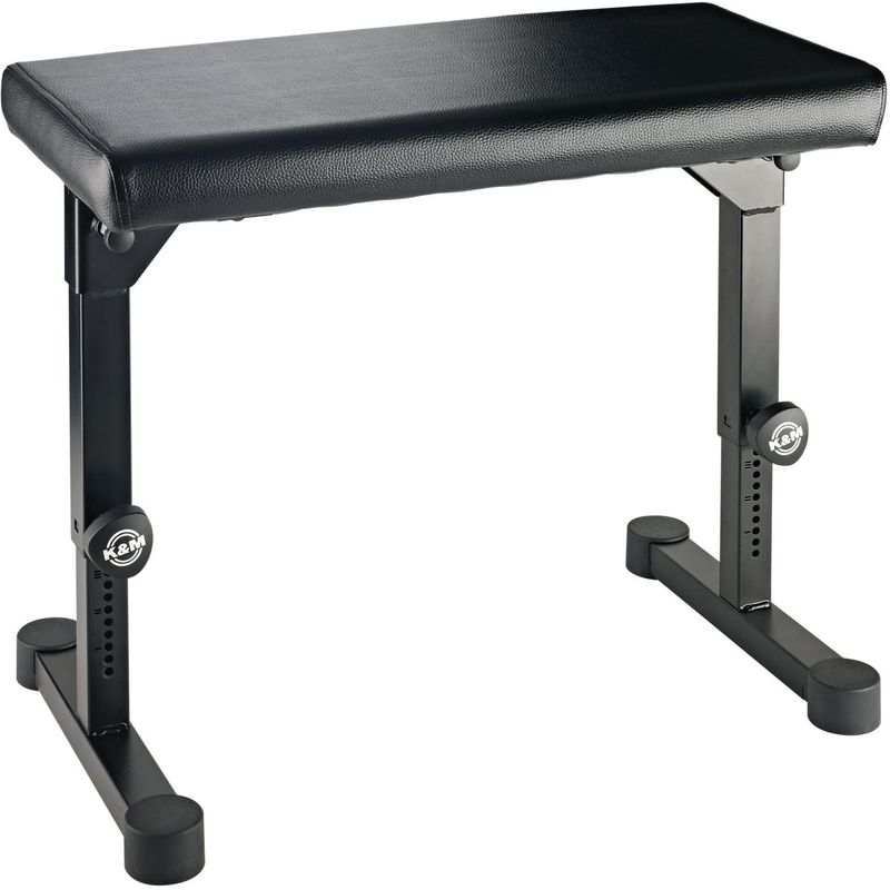 K&M 14087 Pianokrakk med imitert skinn, svart
