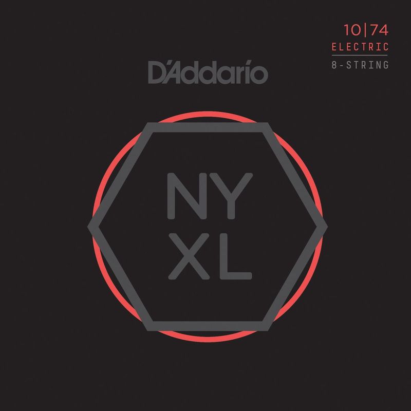 D'addario NYXL1074 Elgitarstrenger 8-strengs 10-74