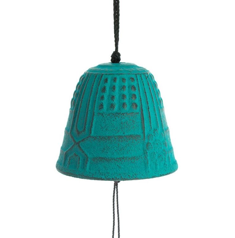Iwachu Furin Tsurigane Wind Chime 4,5 cm, Turkis