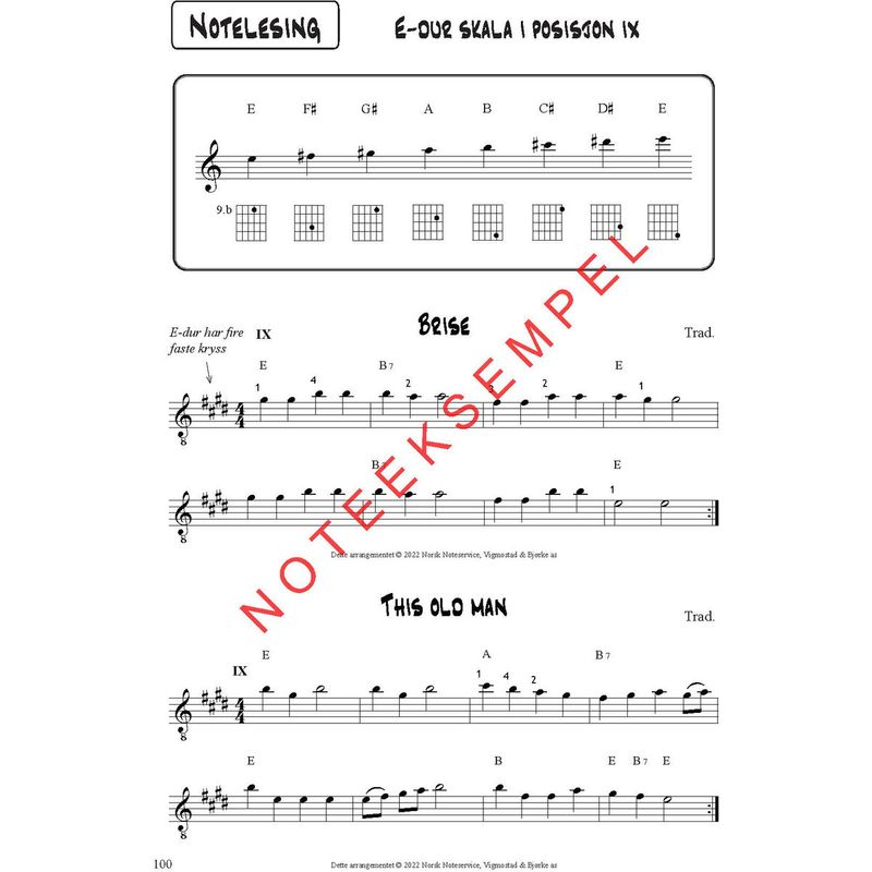 Gitar 3 - Avansert nivå