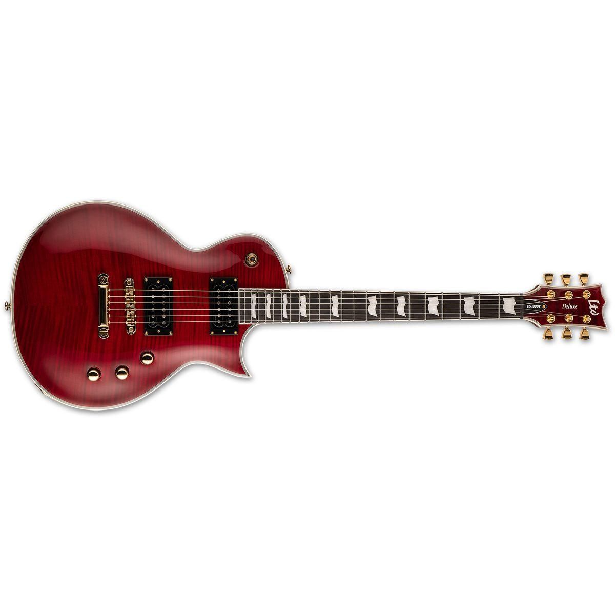 LTD EC1000 TCTMFMSTBC Elgitar, See Thru Black Cherry
