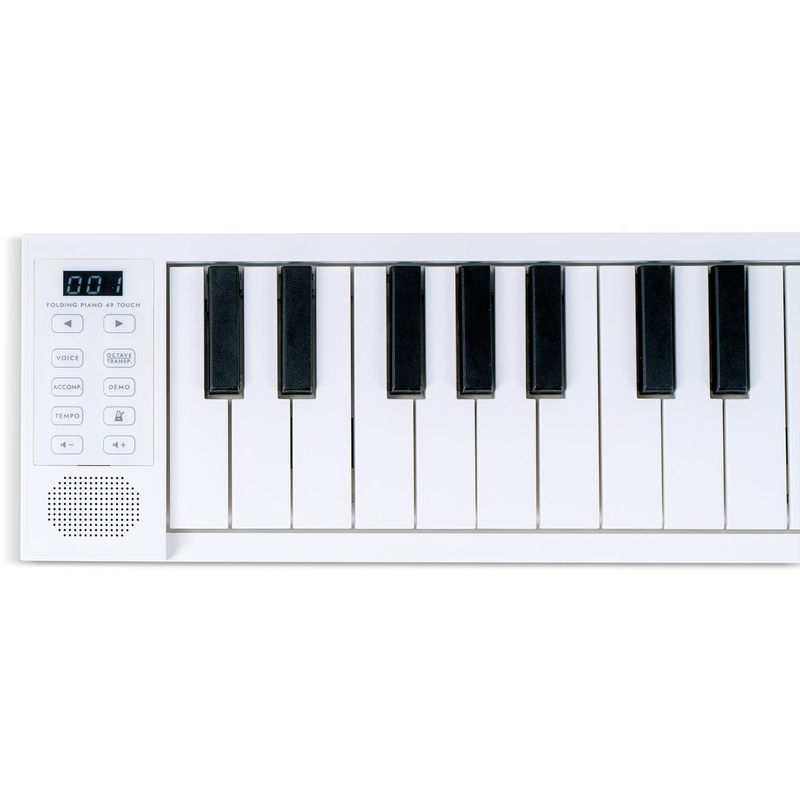 Carry-on FP49T Sammenleggbart piano, Hvit