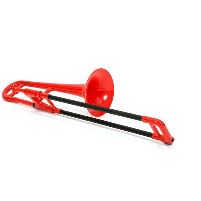 Hovedbilde pBone Trombone mini av plast, rød