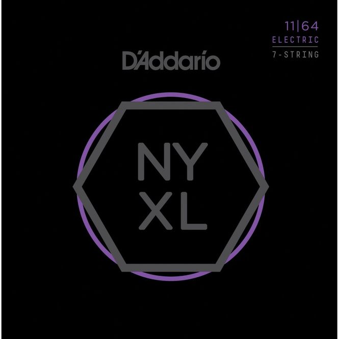 Hovedbilde D'addario NYXL1164 Elgitarstrenger 7-strengs 11-64