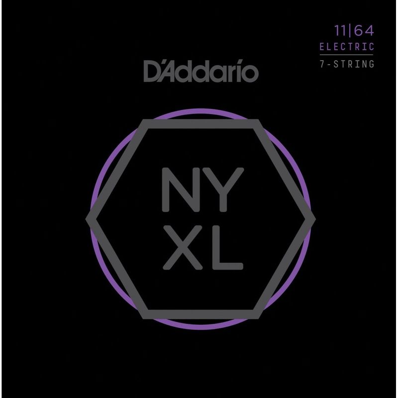 D'addario NYXL1164 Elgitarstrenger 7-strengs 11-64