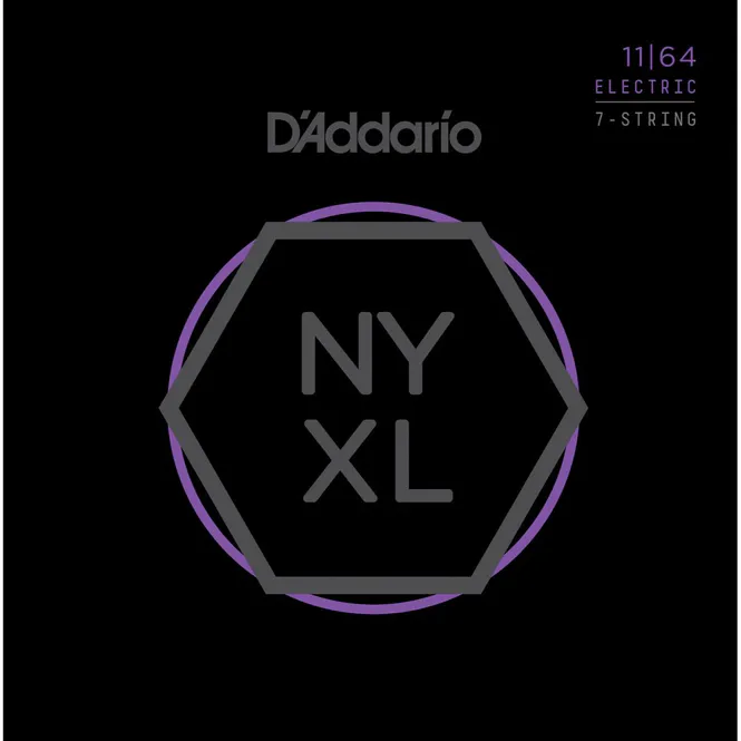 Hovedbilde D'addario NYXL1164 Elgitarstrenger 7-strengs 11-64
