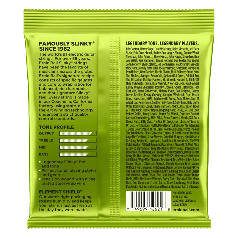 Ernie Ball 2621 Regular Slinky 7-strengs 10-56 Elgitarstrenger