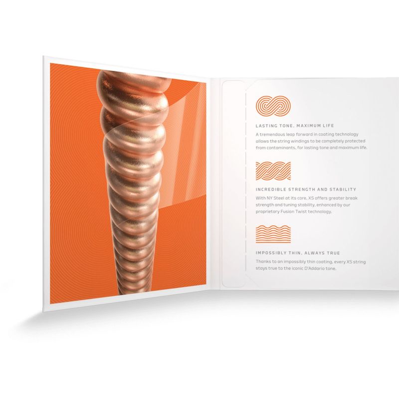 D'Addario XSAPB1047 Phosphor Bronze stålstrenger akustisk gitar 10-47