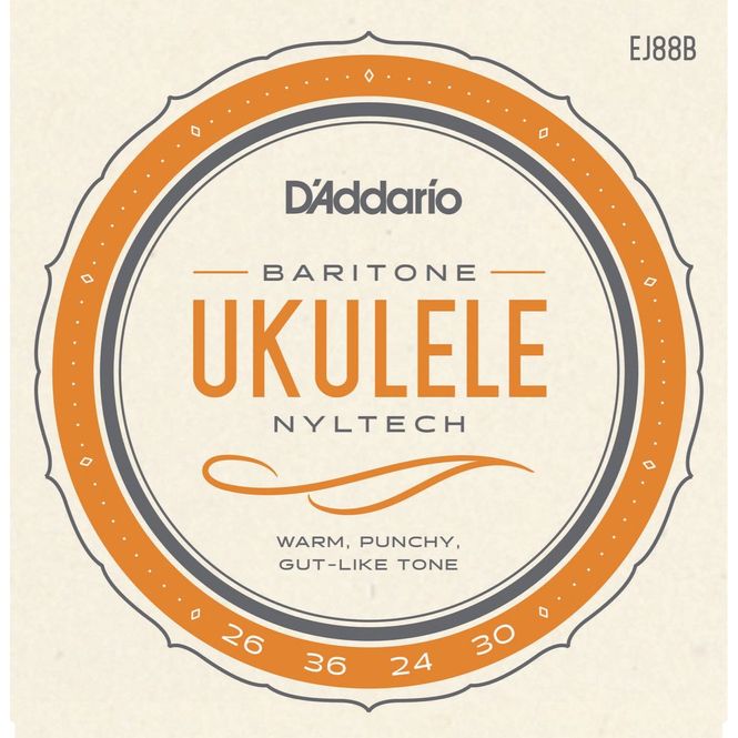 Hovedbilde D'Addario EJ88B Ukulele-strenger Bariton, Nyltech