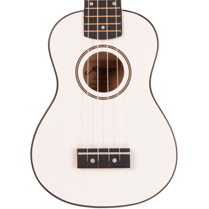 Morgan Sopran Ukulele UK S 100 WH, hvit, m/bag