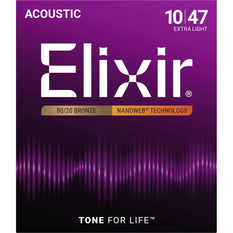 Elixir 11002 Nanoweb ak. gitarstr. 80/20 Bronze 010-047