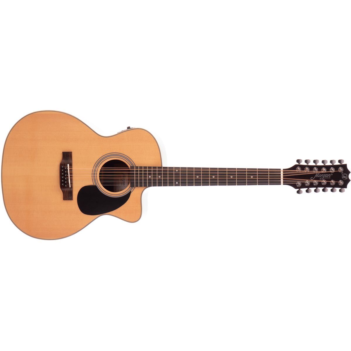 Morgan 12 W 120 SCE GA N, 12-strengs gitar Grand Auditorium, Natur