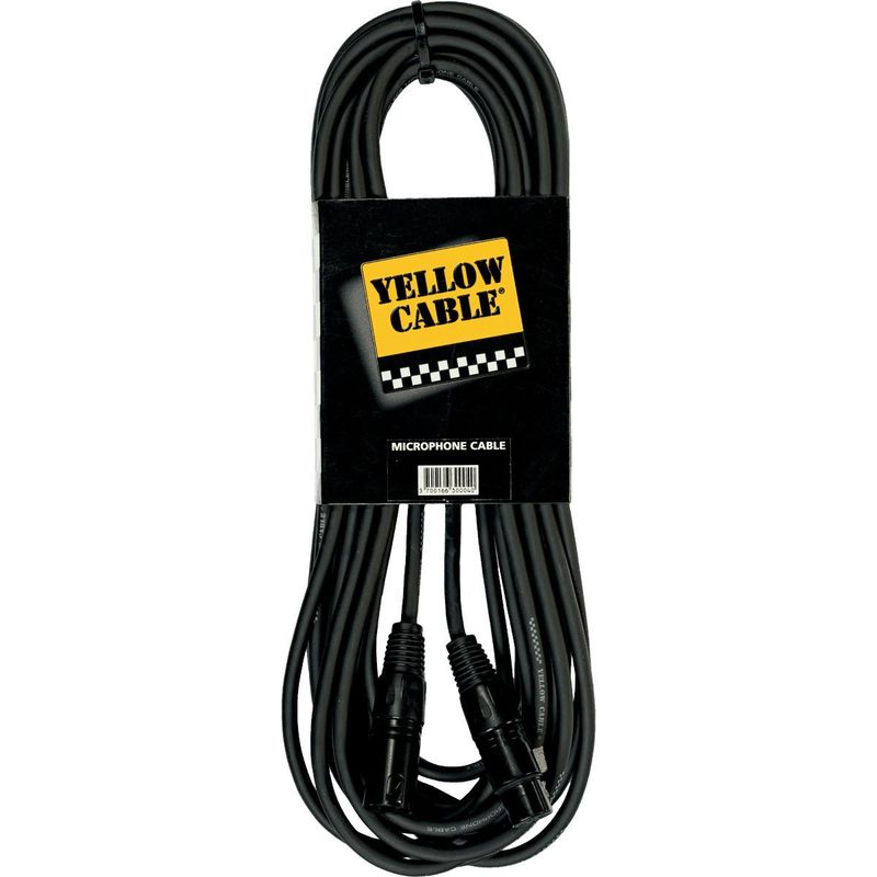Yellow Cable M20X - XLR hann til XLR hunn mikrofonkabel, 20m